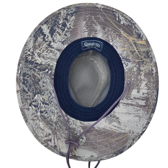 Realtree Signatures Unisex Helios Sun Hat L/XL Brown Adjustable Leather Cord - Picture 5 of 11